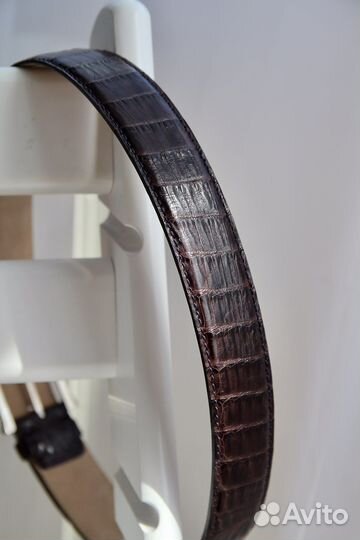 Ремень Brioni из кожи крокодила (оригинал)