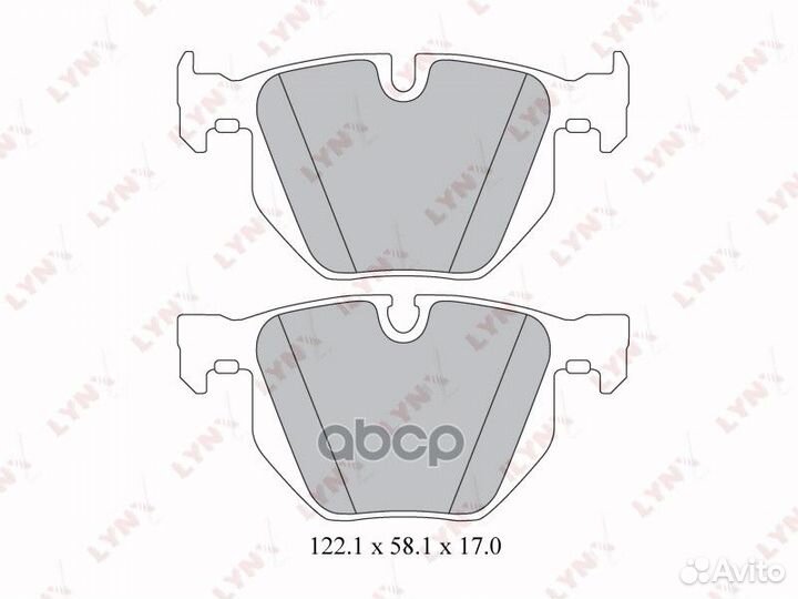 Колодки тормозные дисковые зад BD1419 lynxauto