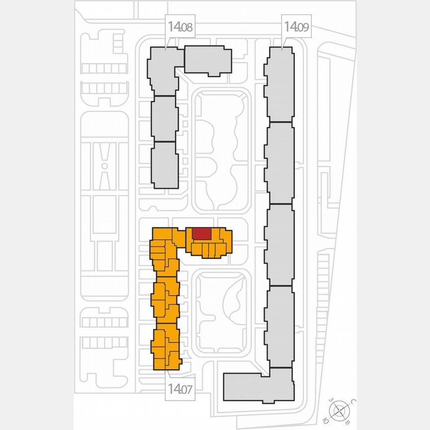 2-к. квартира, 64,2 м², 8/8 эт.