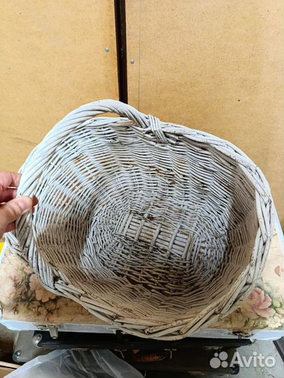 Корзина плетеная большая бу