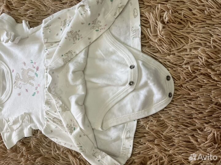 Платье боди для девочки 74