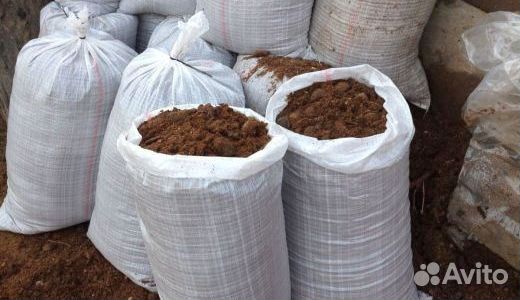 Торф в мешках