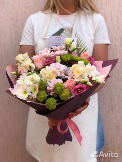 Букет с цимбидиумом авторский