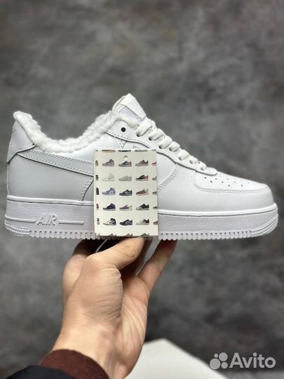 Мужские зимние кроссовки с мехом nike air force