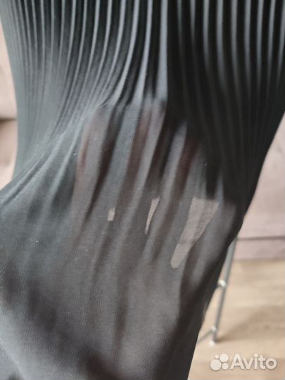 Плиссированный топ черный 46 р-р