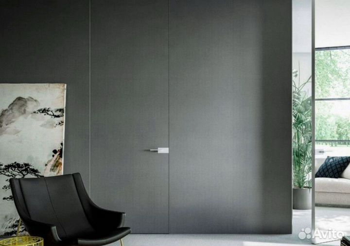 Скрытые межкомнатные двери под покраску