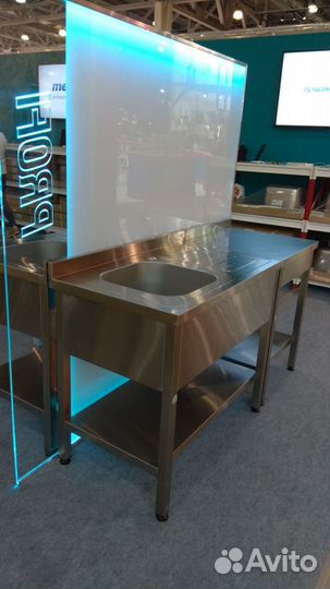 Столы разделочные, подтоварники, мойки