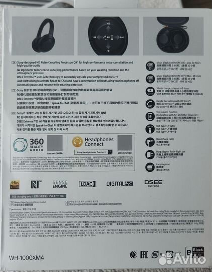 Оригинал Наушники sony WH-1000XM4 black