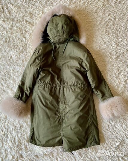 Куртка парка зимняя женская кролик