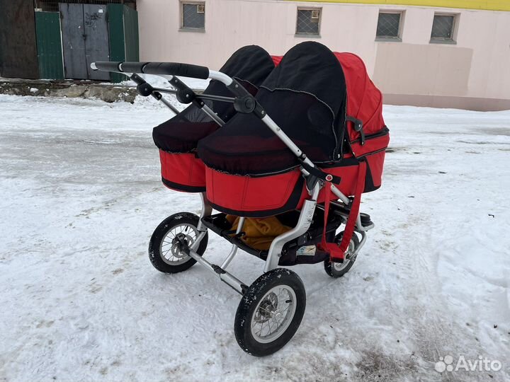 Коляска для двойни tfk