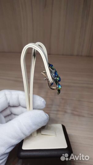 Серьги горячая эмаль