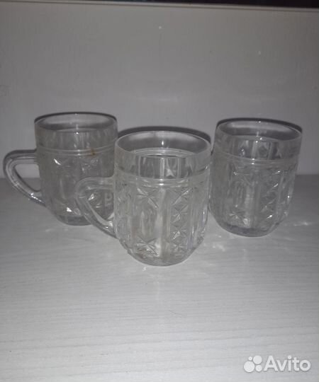 Кружка хрустальная СССР (набор 7 штук)