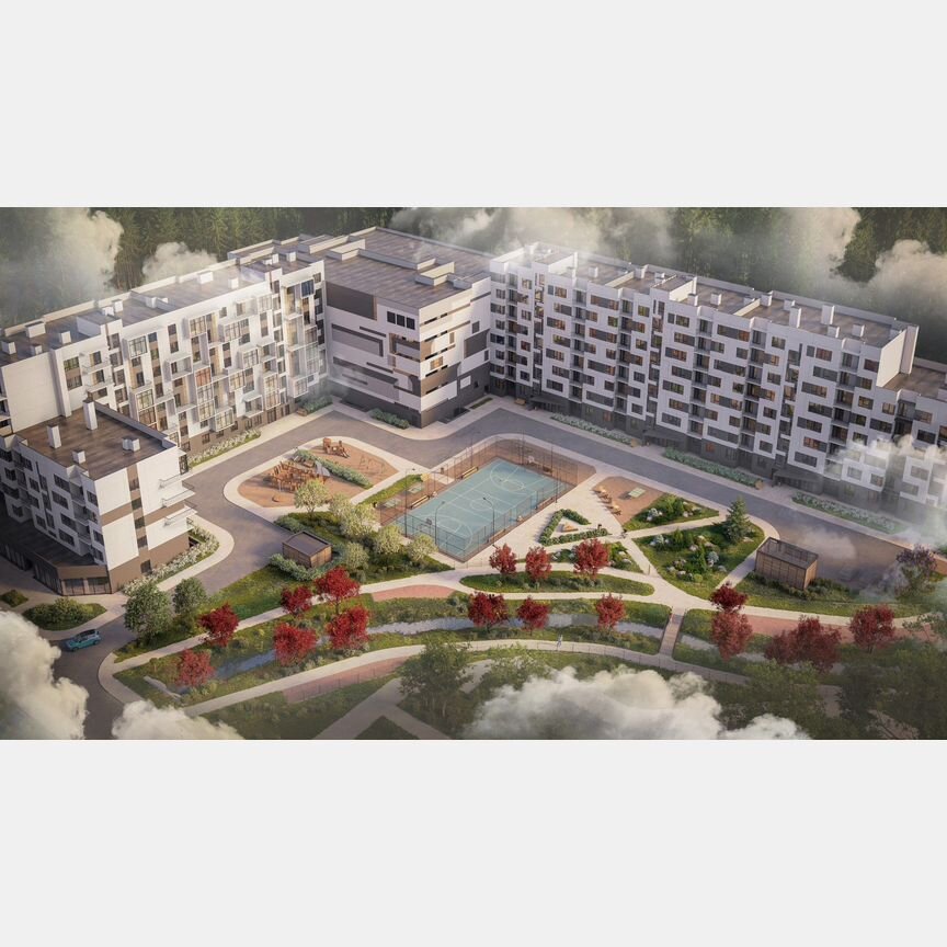 1-к. квартира, 30,8 м², 1/8 эт.