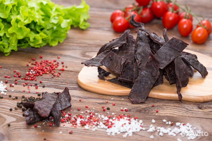 Оленина ломтики вяленые 0.5 кг