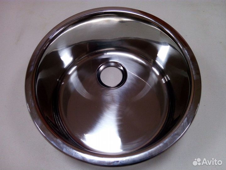 Судовая раковина из полированной нержавеющей стали