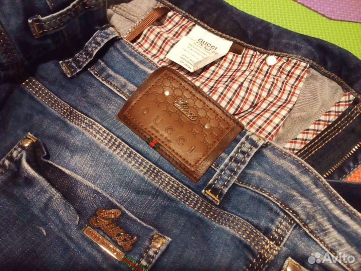 Джинсы gucci мужские 38 размер, Италия