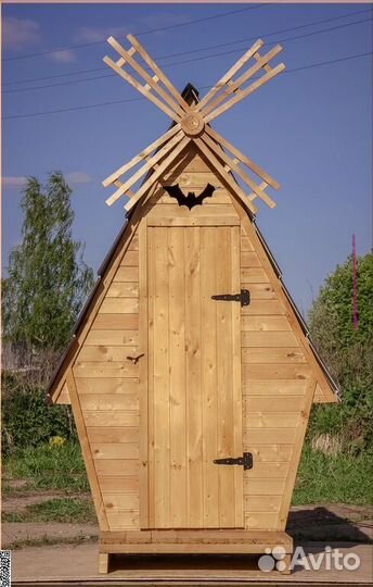 Дачный туалет деревянный PRO877