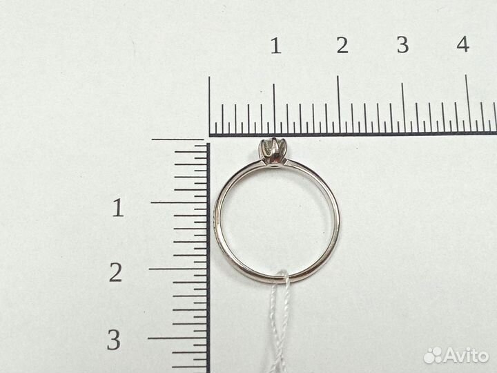 Золотое кольцо с бриллиантом 16р