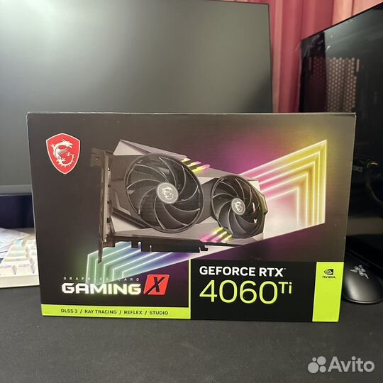 Видеокарта MSI RTX 4060TI gaming X 8GB