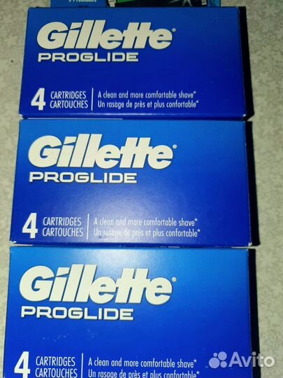 Кассеты Gillette Proglide 4шт США, оригинал