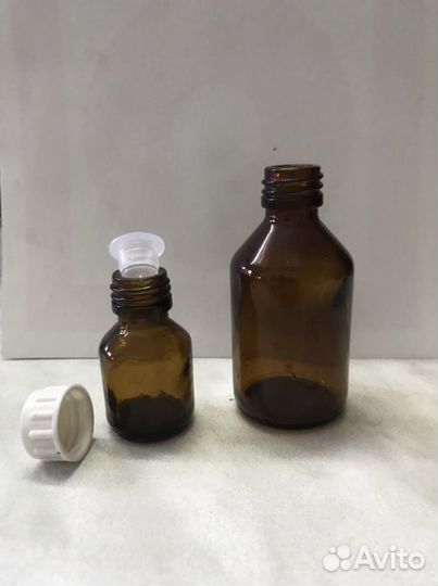 Аптечные стеклянные пузырьки
