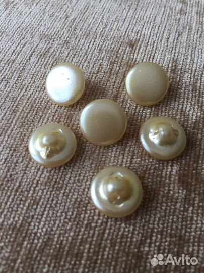 СССР Перламутр Пуговицы Коллекционные Стекло