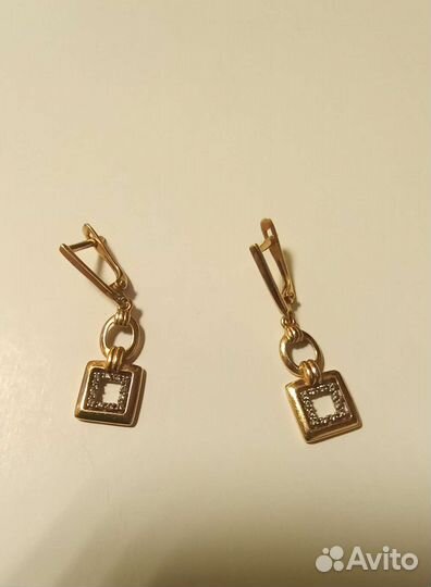 Золотые серьги 585 проба