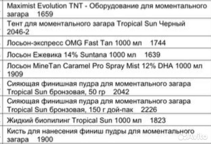 Аппарат для моментального загара и другое