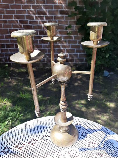 Чугун Царских времен Тепляков, Подсвечник латунь