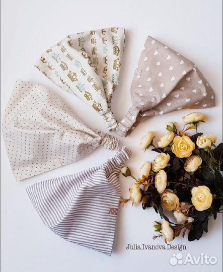 Косыночка на резинке. Ручная работа