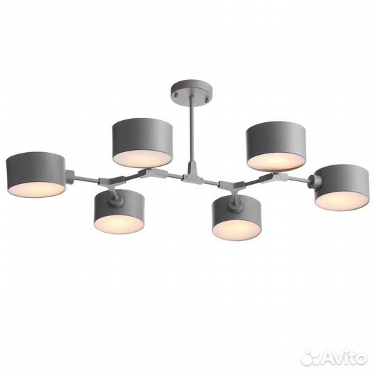 Люстра акриловая и металлическая современная