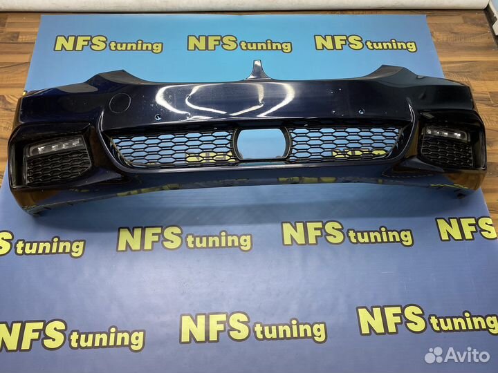 Передний бампер для BMW G30 М пакет дорест