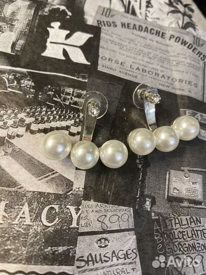 Серьги бижутерия браслет