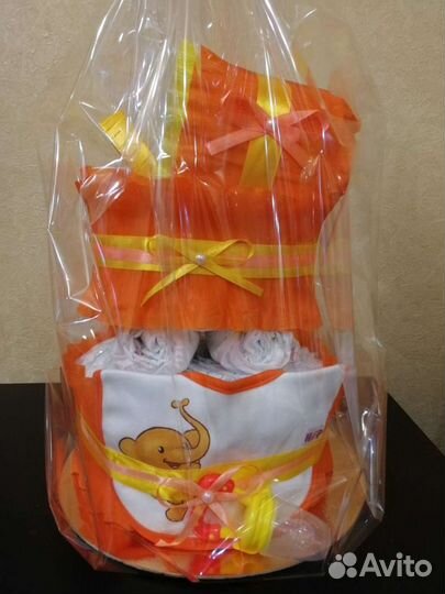 Торт из памперсов подгузников