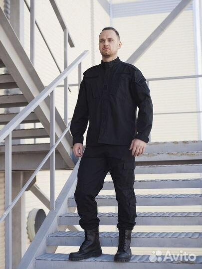 Тактический костюм черный лето