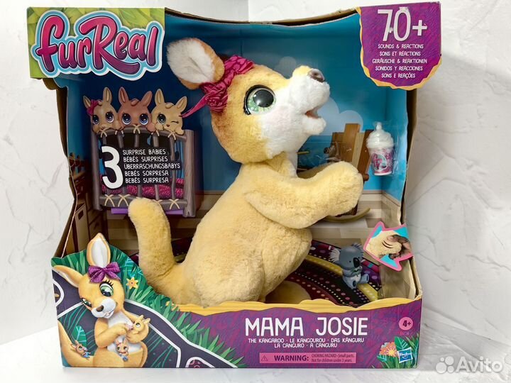 Furreal friends Кенгуру Джози и ее малыши новая