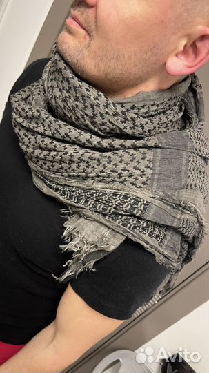 Шарф мужской серый