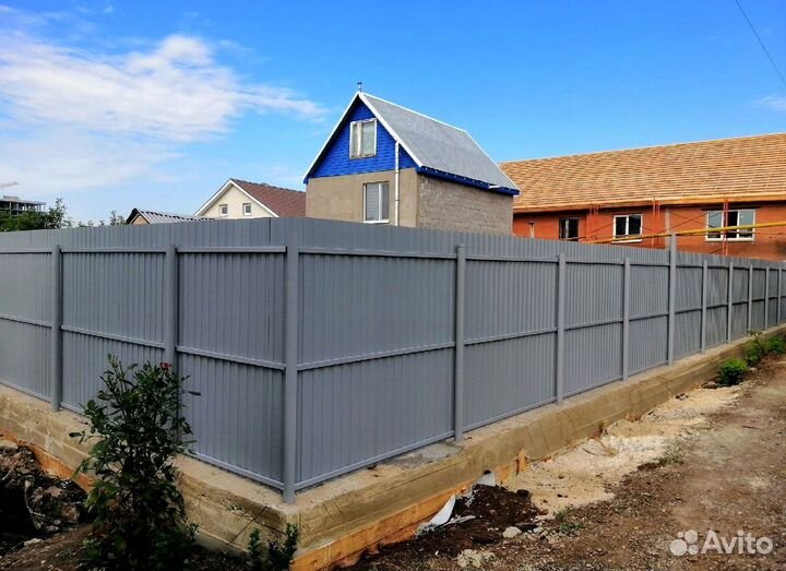 Заборы из профнастила в рассрочку