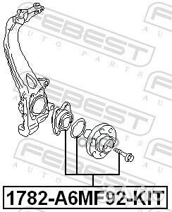 Ступица передняя комплект 1782A6MF92KIT Febest