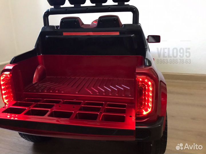 Электромобиль Мерседес Пикап бордовый