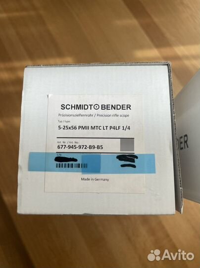 Оптический прицел schmidt bender 5-2556 PM