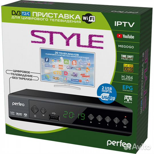 Приставка DVB-T2 Perfeo style