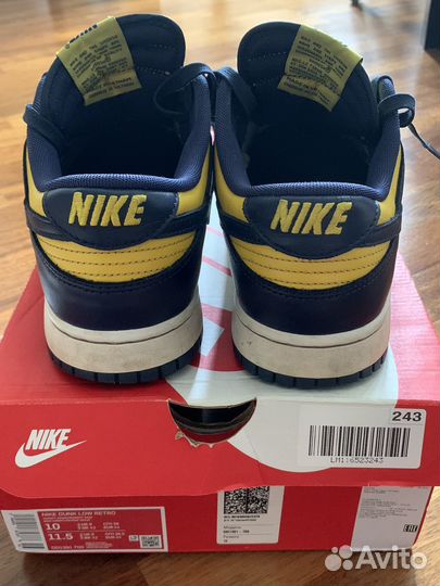 Nike dunk low michigan