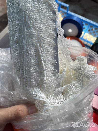 Декоративная тесьма белая