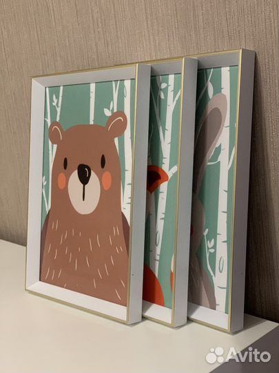 Картины постеры в рамке «в лесу»