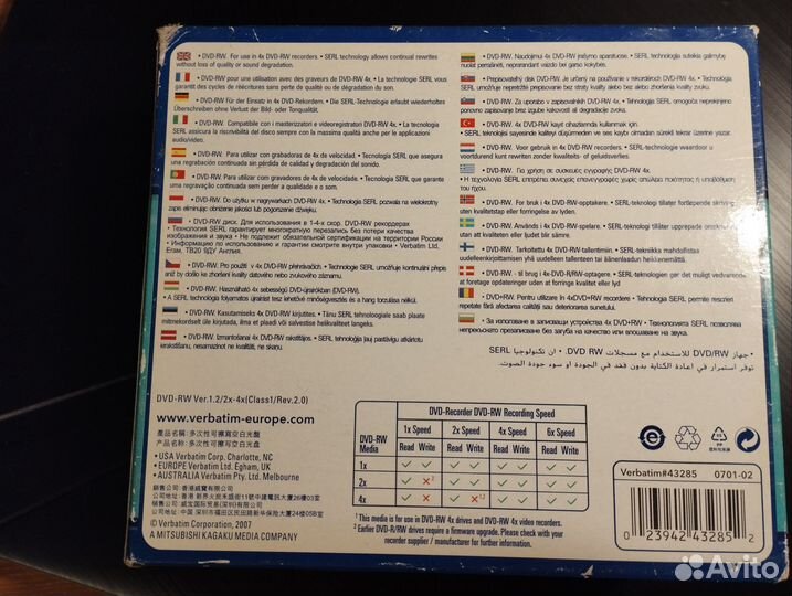 Dvd rw диски болванки в коробках