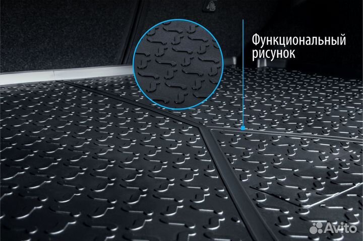 Коврик багажника Kia Sorento (сложенный 3 ряд) 20