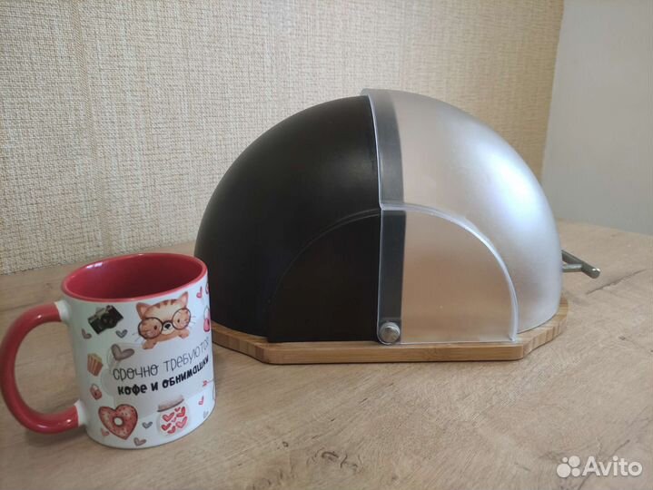 Хлебница дерево + пластик