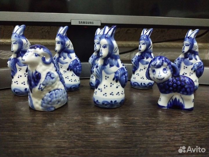 Фигурки Гжель СССР