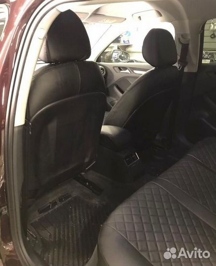 Авточехлы из экокожи Ромб на Audi A3 8V